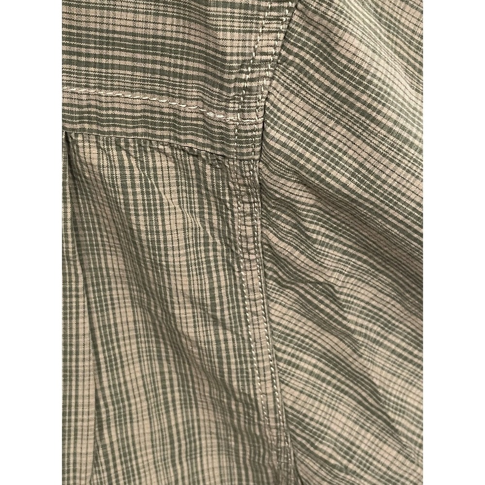 The North Face A5 Series Men's Long Sleeve Plaid Button Down Beige Green Size M - Picture 14 of 15